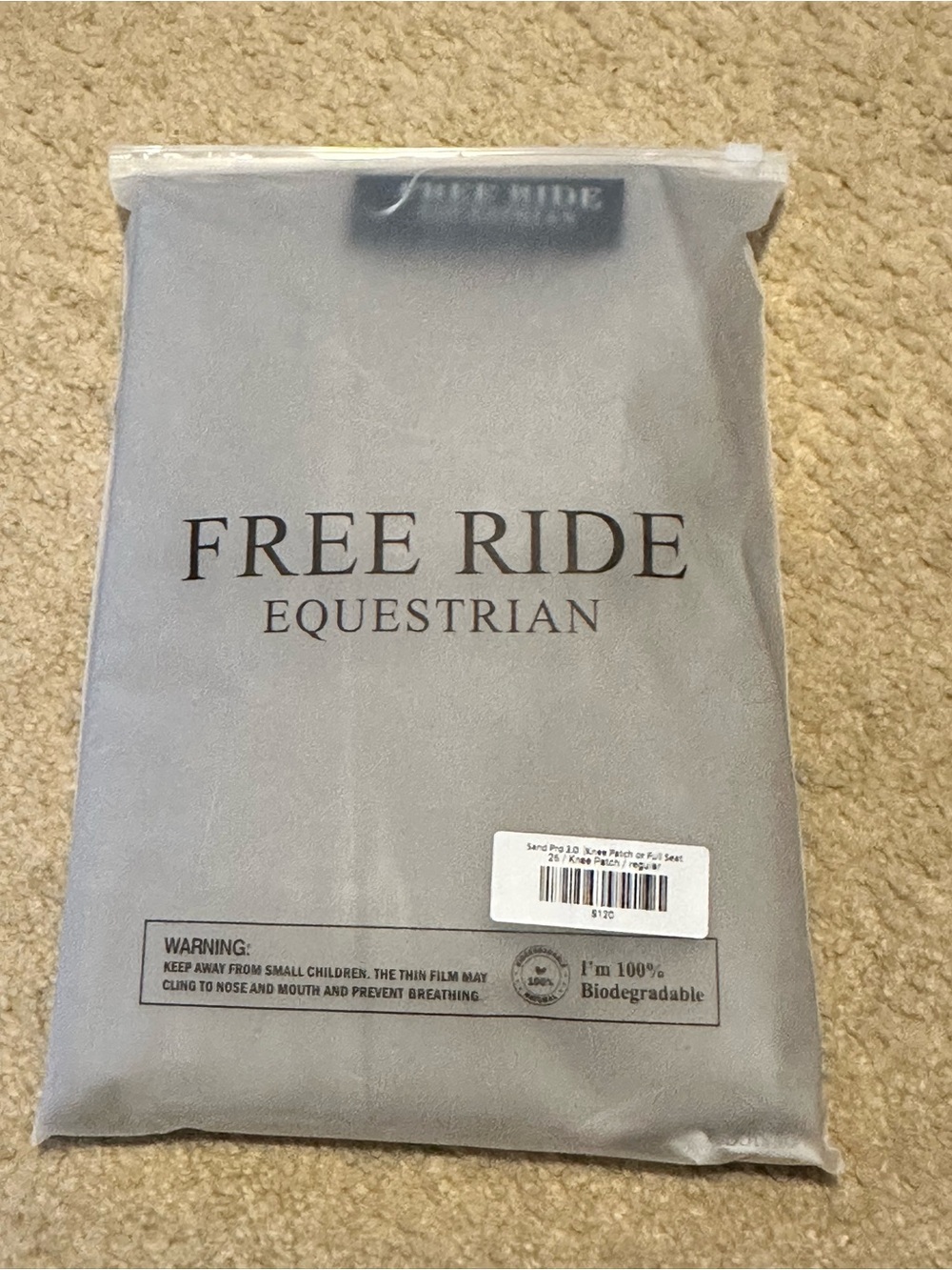 Free Ride Equestrian Breeches Sz 26 - Picture 2 of 10